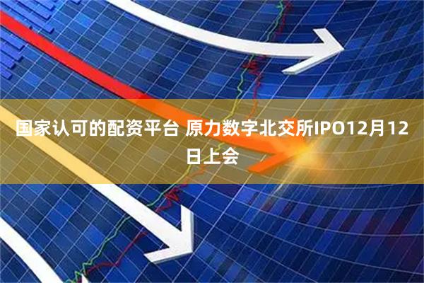 国家认可的配资平台 原力数字北交所IPO12月12日上会